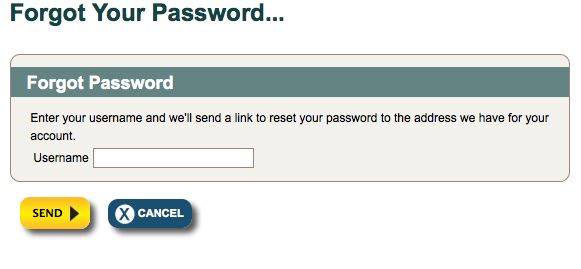 Customized Forgot Password Screen